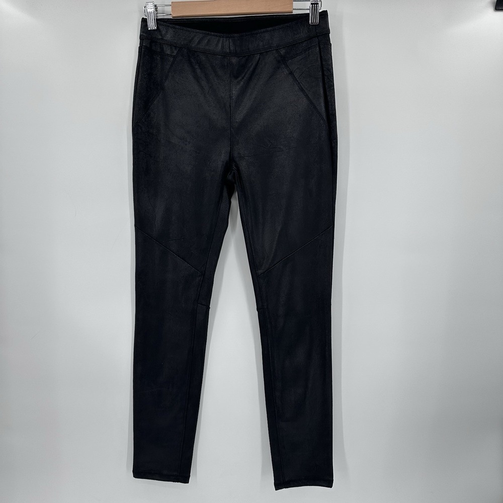 Free People Women's Faux Pull‎ On Ankle Leggings Size 6 Black Casual 28x27